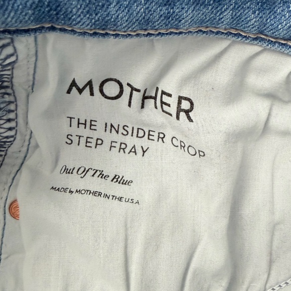MOTHER - The Insider Crop Step Fray - Out of the Blue - size 28 - Picture 5 of 8